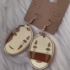 No Face Gold mirror earrings